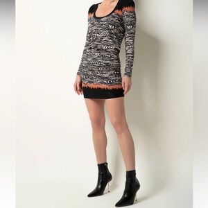 Originally $138 Garbarini Tavia Dress IKAT BORDER SIZE M